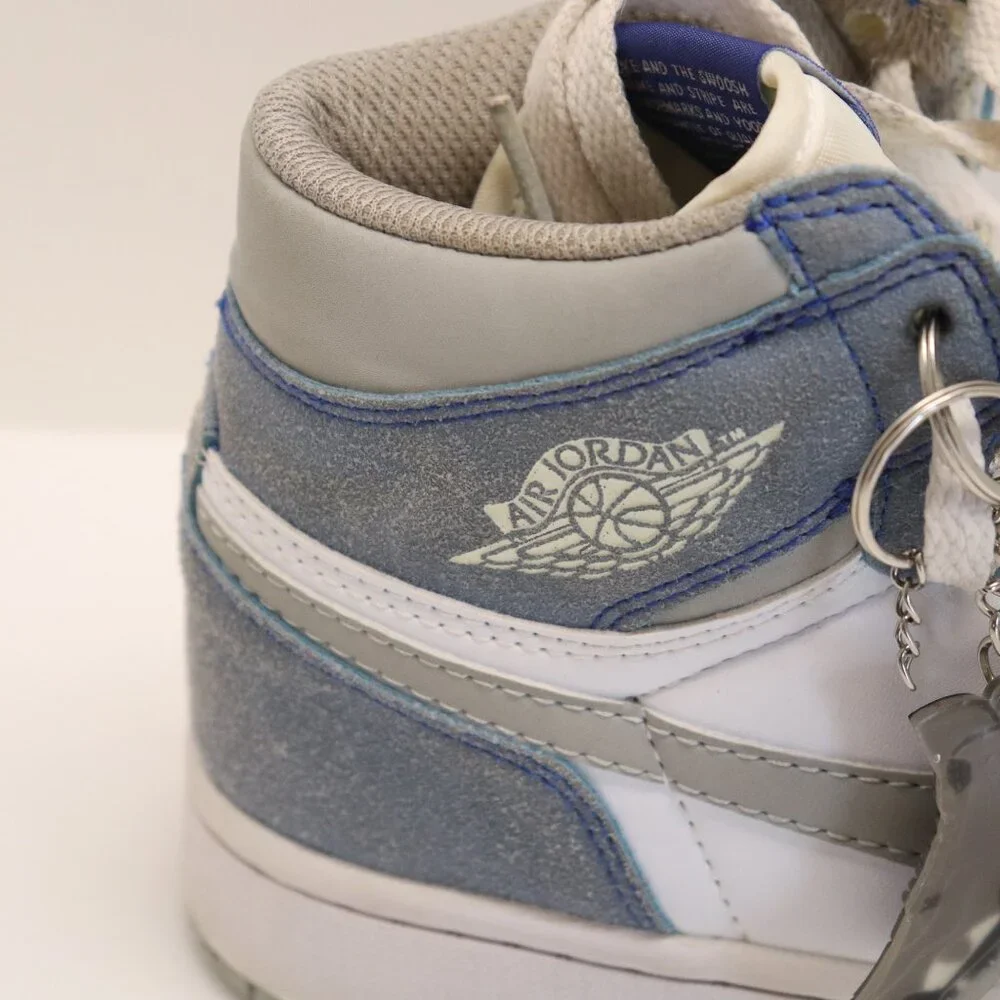 Nike Air Jordan Women's Athletic Shoes‎ Gray and White High Tops Size 7